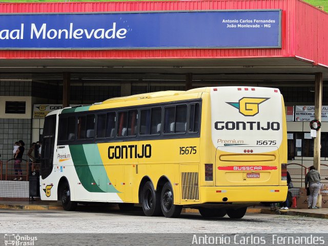 Empresa Gontijo de Transportes 15675 na cidade de João Monlevade, Minas Gerais, Brasil, por Antonio Carlos Fernandes. ID da foto: 3387421.