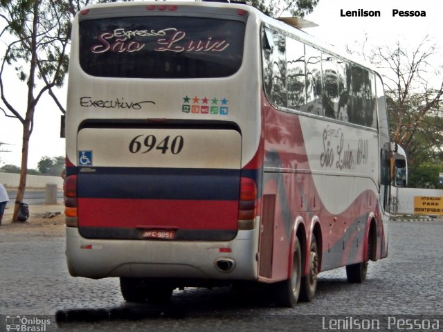 Expresso São Luiz 6940 na cidade de Caruaru, Pernambuco, Brasil, por Lenilson da Silva Pessoa. Número da foto: #3387485.
