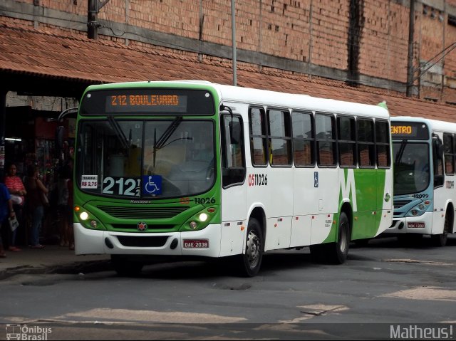 Via Verde Transportes Coletivos 0511026 na cidade de Manaus, Amazonas, Brasil, por Vicente Pinto Moreira. ID da foto: 3387898.