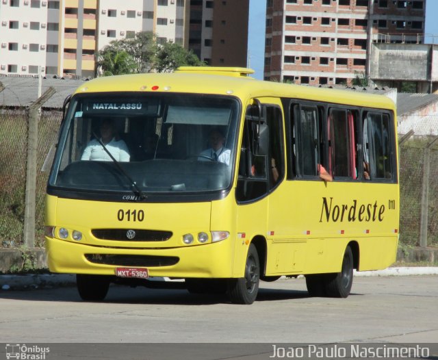Viação Nordeste 0110 na cidade de Natal, Rio Grande do Norte, Brasil, por Joao Paulo Nascimento Silva. Número da foto: #3387416.