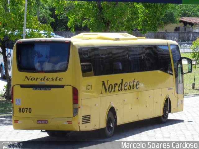 Viação Nordeste 8070 na cidade de João Pessoa, Paraíba, Brasil, por Marcelo Soares Cardoso. Número da foto: #3389997.