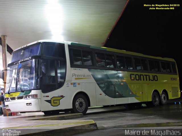 Empresa Gontijo de Transportes 11340 na cidade de João Monlevade, Minas Gerais, Brasil, por Mairo de Magalhães. ID da foto: 3390258.