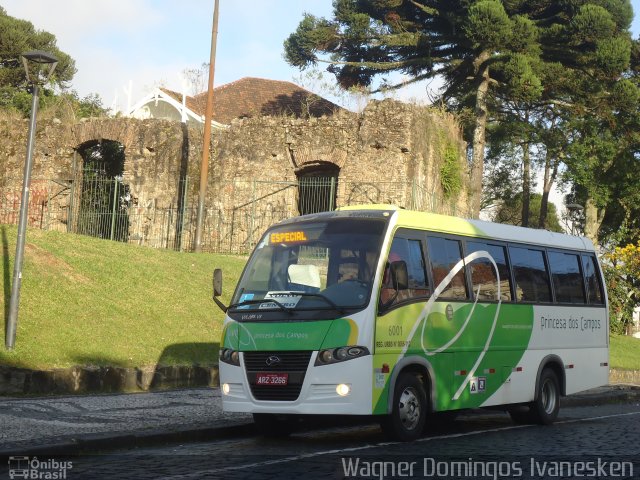 Expresso Princesa dos Campos 6001 na cidade de Curitiba, Paraná, Brasil, por Wagner Domingos Ivanesken. ID da foto: 3390534.