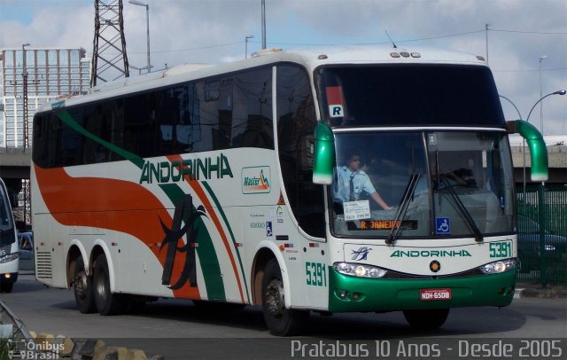 Empresa de Transportes Andorinha 5391 na cidade de São Paulo, São Paulo, Brasil, por Cristiano Soares da Silva. ID da foto: 3389585.