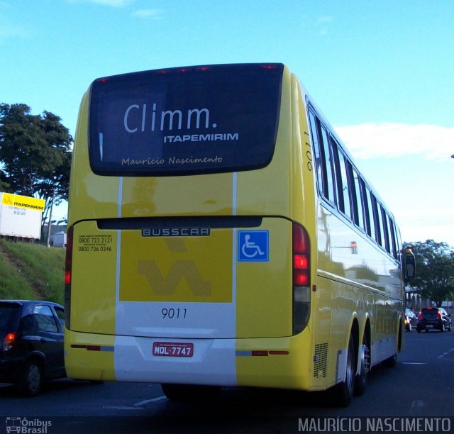 Viação Itapemirim 9011 na cidade de Belo Horizonte, Minas Gerais, Brasil, por Maurício Nascimento. Número da foto: #3390960.