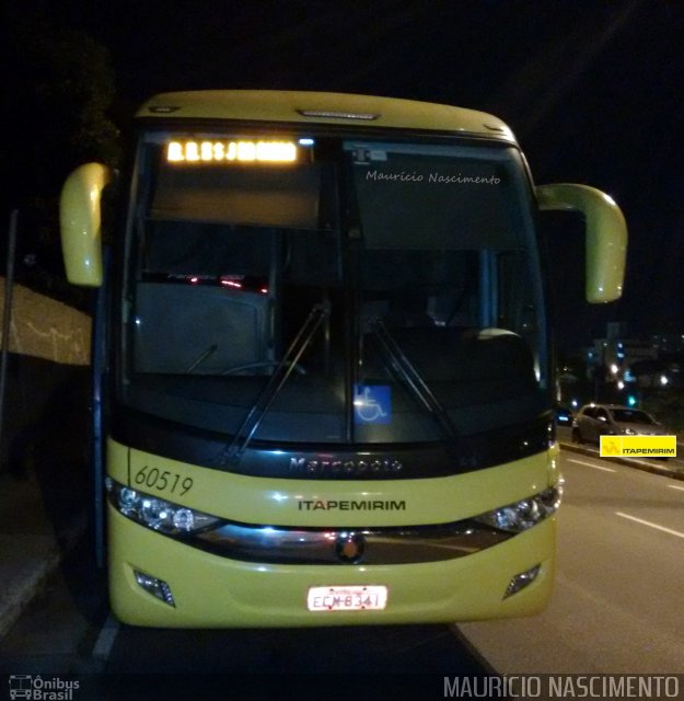 Viação Itapemirim 60519 na cidade de Belo Horizonte, Minas Gerais, Brasil, por Maurício Nascimento. Número da foto: #3393464.