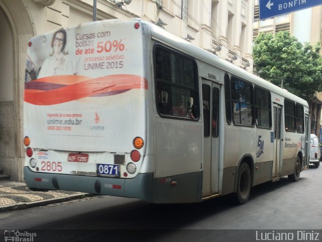 Expresso Metropolitano Transportes 2805 na cidade de Salvador, Bahia, Brasil, por Luciano Diniz. Número da foto: #3391888.