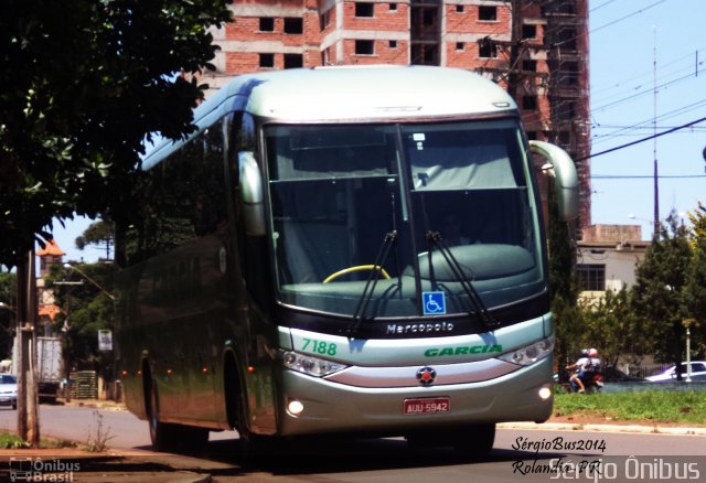 Viação Garcia 7188 na cidade de Rolândia, Paraná, Brasil, por Sérgio de Sousa Elias. Número da foto: #3391225.