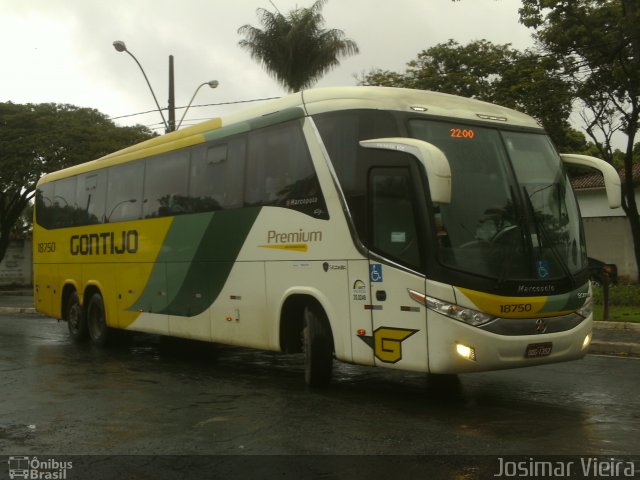 Empresa Gontijo de Transportes 18750 na cidade de Curvelo, Minas Gerais, Brasil, por Josimar Vieira. ID da foto: 3331519.