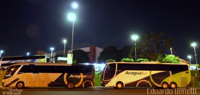 Araguatur Turismo 3010 na cidade de Cuiabá, Mato Grosso, Brasil, por Eduardo Benetti . ID da foto: 3330993.