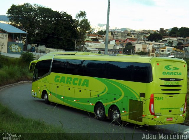 Viação Garcia 7869 na cidade de Belo Horizonte, Minas Gerais, Brasil, por Adão Raimundo Marcelino. ID da foto: 3331261.