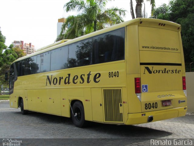 Viação Nordeste 8040 na cidade de Fortaleza, Ceará, Brasil, por Renato Garcia. Número da foto: #3330214.