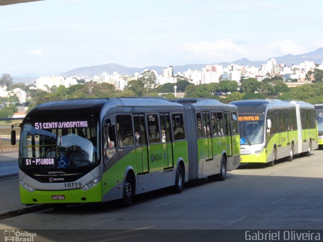 Milênio Transportes 10719 na cidade de Belo Horizonte, Minas Gerais, Brasil, por Gabriel Oliveira. Número da foto: #3330250.