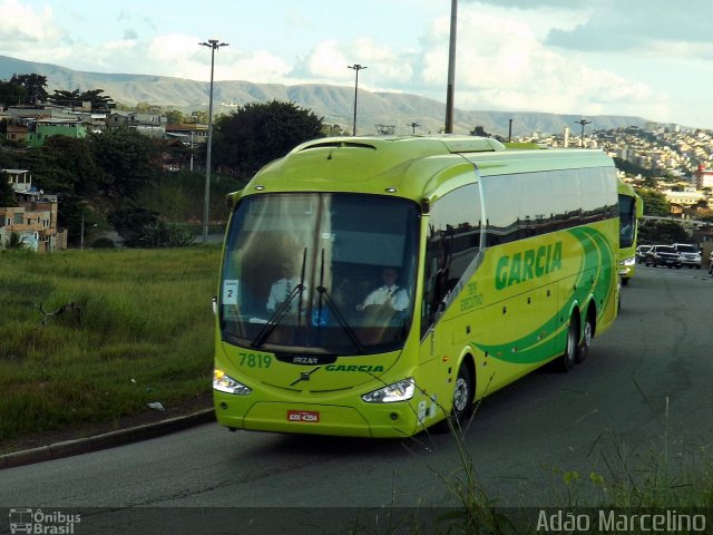 Viação Garcia 7819 na cidade de Belo Horizonte, Minas Gerais, Brasil, por Adão Raimundo Marcelino. ID da foto: 3331216.