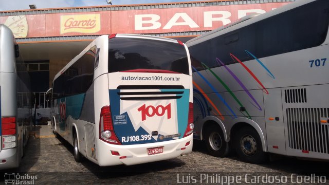 Auto Viação 1001 RJ 108.392 na cidade de Manhuaçu, Minas Gerais, Brasil, por Luis Philippe Cardoso Coelho. Número da foto: #3329749.
