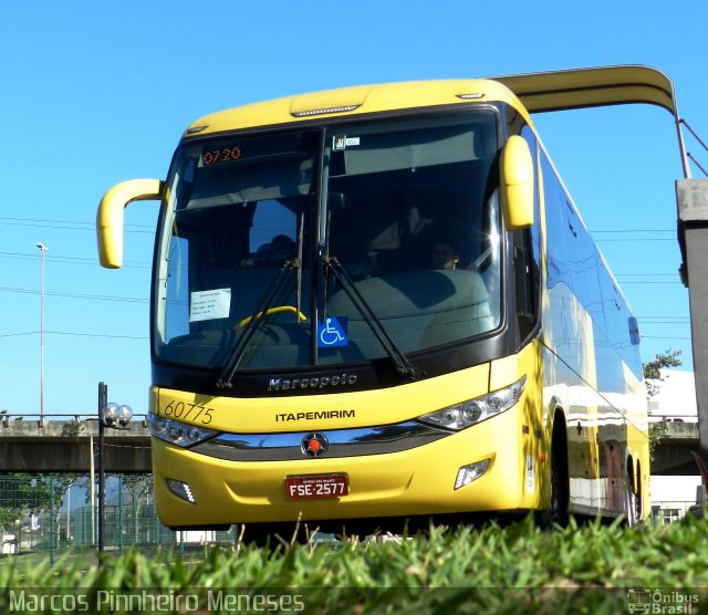 Viação Itapemirim 60775 na cidade de Vitória, Espírito Santo, Brasil, por Marcos Pinnheiro Meneses. ID da foto: 3330527.