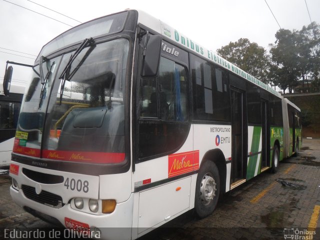Metra - Sistema Metropolitano de Transporte 4008 na cidade de São Bernardo do Campo, São Paulo, Brasil, por Eduardo de Oliveira. Número da foto: #3394058.