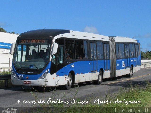 Cidade Alta Transportes 1.102 na cidade de Olinda, Pernambuco, Brasil, por Luiz Carlos de Santana. Número da foto: #3394726.