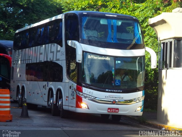 Auto Viação Catarinense 3545 na cidade de São Paulo, São Paulo, Brasil, por Alexandre Rodrigo. Número da foto: #3394278.