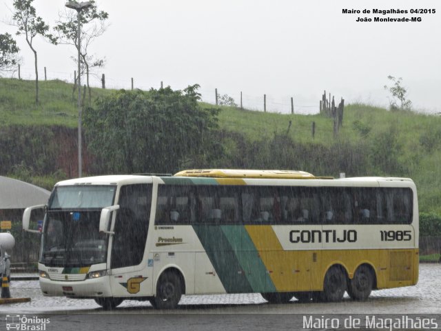 Empresa Gontijo de Transportes 11985 na cidade de João Monlevade, Minas Gerais, Brasil, por Mairo de Magalhães. Número da foto: #3395498.