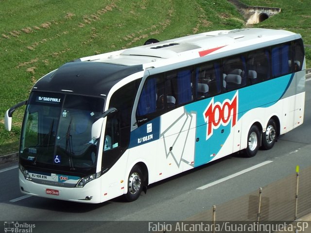 Auto Viação 1001 RJ 108.874 na cidade de Aparecida, São Paulo, Brasil, por Fabio Alcantara. Número da foto: #3395660.