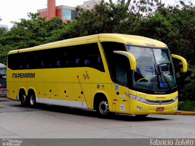 Viação Itapemirim 60731 na cidade de São Paulo, São Paulo, Brasil, por Fabricio Zulato. ID da foto: 3396353.