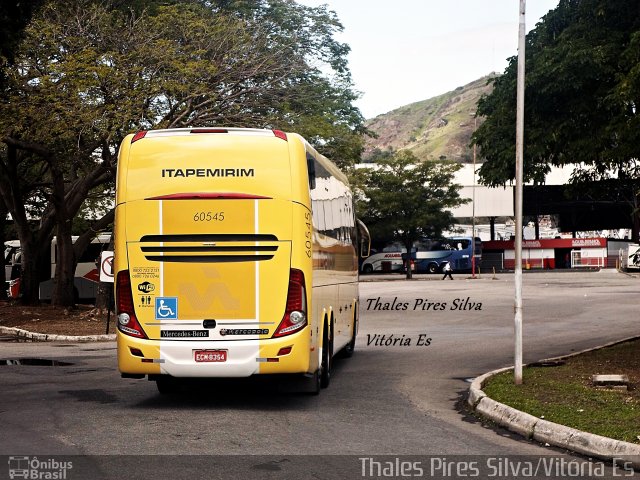 Viação Itapemirim 60545 na cidade de Vitória, Espírito Santo, Brasil, por Thales Pires Silva. Número da foto: #3396358.
