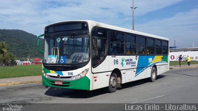 Viação Bertioga 916 na cidade de Bertioga, São Paulo, Brasil, por Lucas Cirilo. Número da foto: #3397430.