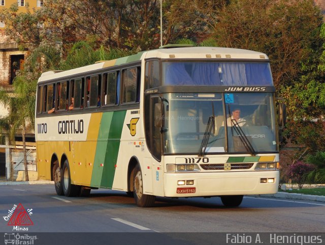 Empresa Gontijo de Transportes 11170 na cidade de Aparecida, São Paulo, Brasil, por Fábio A.  Henriques. ID da foto: 3396952.