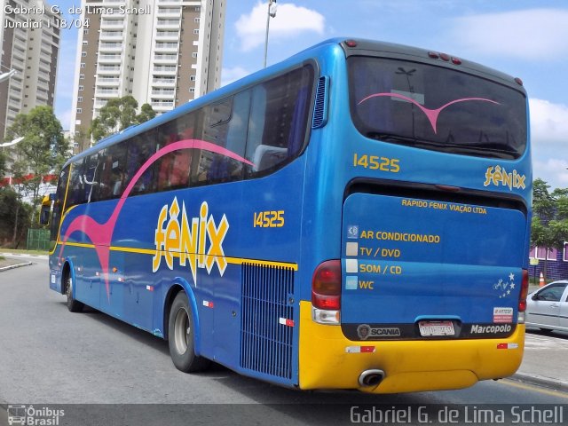 Rápido Expresso Fênix Viação 14525 na cidade de Jundiaí, São Paulo, Brasil, por Gabriel Giacomin de Lima. Número da foto: #3396745.