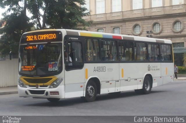 Auto Viação Alpha A48083 na cidade de Rio de Janeiro, Rio de Janeiro, Brasil, por Carlos Bernardes. ID da foto: 3396367.