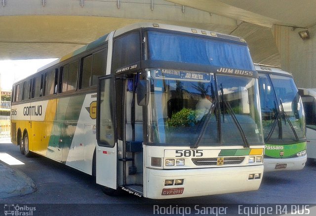 Empresa Gontijo de Transportes 5815 na cidade de Belo Horizonte, Minas Gerais, Brasil, por Rodrigo  Carvalho. ID da foto: 3398202.