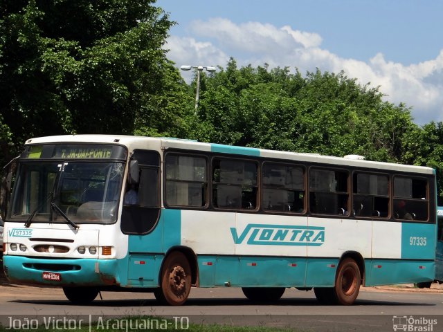 Viação Lontra 97335 na cidade de Araguaína, Tocantins, Brasil, por João Victor. ID da foto: 3333646.