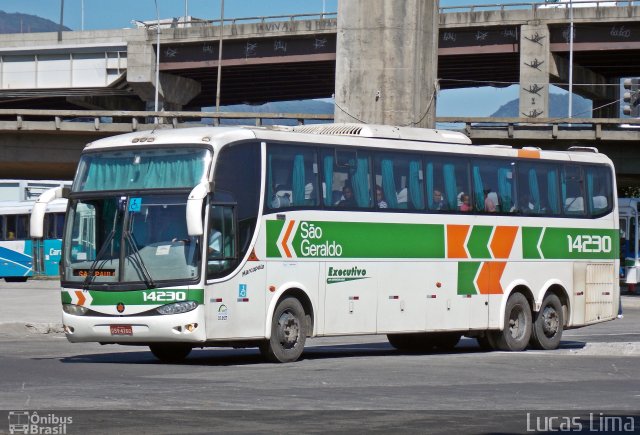 Cia. São Geraldo de Viação 14230 na cidade de Rio de Janeiro, Rio de Janeiro, Brasil, por Lucas Lima. Número da foto: #3332385.