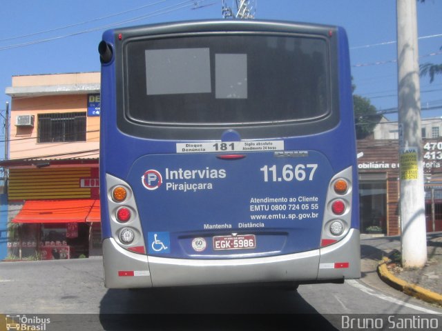 Viação Pirajuçara 11.667 na cidade de Taboão da Serra, São Paulo, Brasil, por Bruno Santino. Número da foto: #3332129.