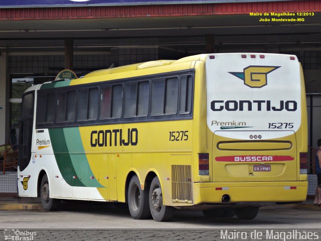 Empresa Gontijo de Transportes 15275 na cidade de João Monlevade, Minas Gerais, Brasil, por Mairo de Magalhães. Número da foto: #3332390.