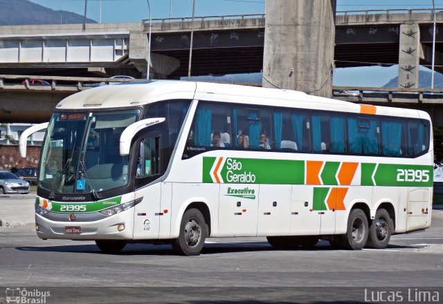 Cia. São Geraldo de Viação 21395 na cidade de Rio de Janeiro, Rio de Janeiro, Brasil, por Lucas Lima. ID da foto: 3332373.