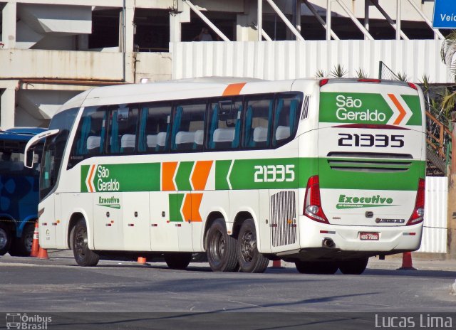 Cia. São Geraldo de Viação 21335 na cidade de Rio de Janeiro, Rio de Janeiro, Brasil, por Lucas Lima. ID da foto: 3332398.