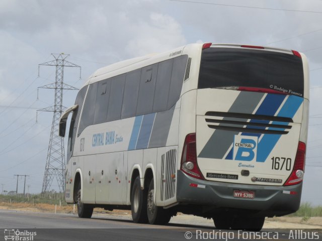 Viação Central Bahia de Transportes 1670 na cidade de Messias, Alagoas, Brasil, por Rodrigo Fonseca. Número da foto: #3332311.