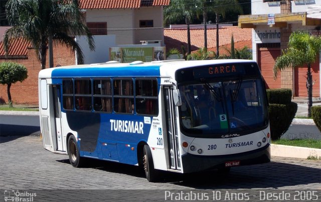 Turismar Transporte e Turismo 280 na cidade de Garça, São Paulo, Brasil, por Cristiano Soares da Silva. Número da foto: #3333987.