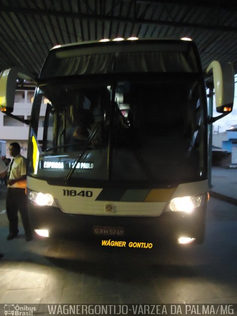Empresa Gontijo de Transportes 11840 na cidade de Várzea da Palma, Minas Gerais, Brasil, por Wagner Gontijo Várzea da Palma-mg. Número da foto: #3335242.