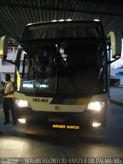 Empresa Gontijo de Transportes 11840 na cidade de Várzea da Palma, Minas Gerais, Brasil, por Wagner Gontijo Várzea da Palma-mg. ID da foto: 3335242.