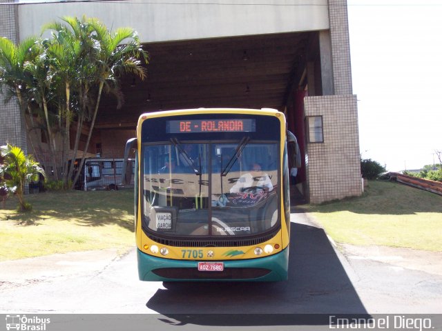 Viação Garcia 7705 na cidade de Apucarana, Paraná, Brasil, por Emanoel Diego.. ID da foto: 3334617.