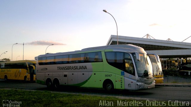 Transbrasiliana Transportes e Turismo 51047 na cidade de Brasília, Distrito Federal, Brasil, por Allan  Meirelles. Número da foto: #3335518.