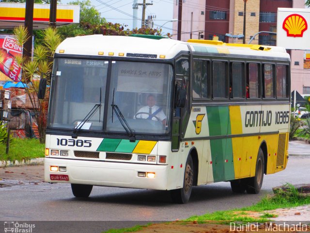 Empresa Gontijo de Transportes 10385 na cidade de Eunápolis, Bahia, Brasil, por Daniel  Machado. ID da foto: 3335014.