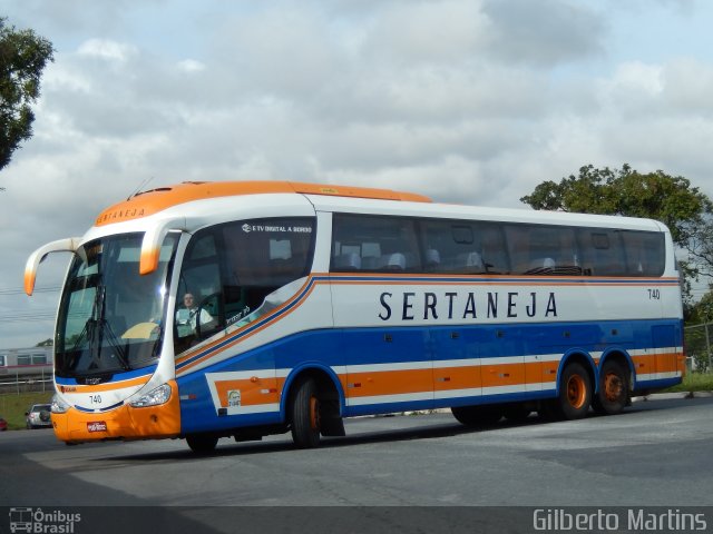 Viação Sertaneja 740 na cidade de Brasília, Distrito Federal, Brasil, por Gilberto Martins. Número da foto: #3338494.