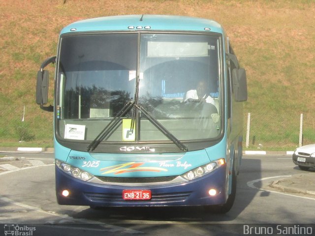 Nova Belga Transportadora Turística 3025 na cidade de Taboão da Serra, São Paulo, Brasil, por Bruno Santino. ID da foto: 3337818.