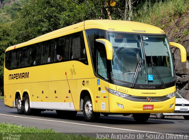 Viação Itapemirim 60643 na cidade de Piraí, Rio de Janeiro, Brasil, por José Augusto de Souza Oliveira. Número da foto: #3339409.