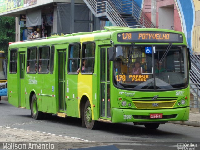Transcol Transportes Coletivos 09398 na cidade de Teresina, Piauí, Brasil, por Mailson Amâncio. Número da foto: #3339586.