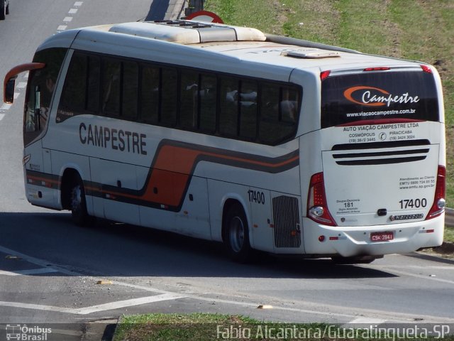 Viação Campestre 17400 na cidade de Aparecida, São Paulo, Brasil, por Fabio Alcantara. Número da foto: #3337993.